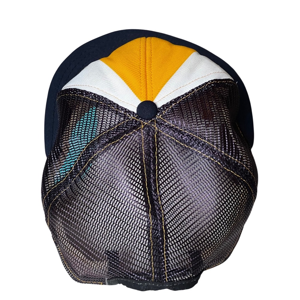 Vtg Notre Dame Fighting Irish Trucker Hat USA Lucky Stripes Snapback Mesh Cap - Picture 5 of 10